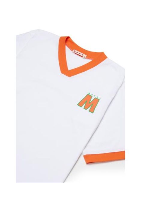 T-shirt con logo MARNI KIDS | M01769 M00RF0MC79